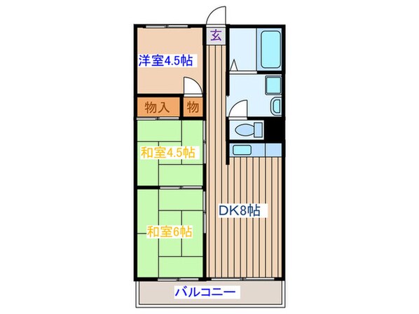 銀杏町庄司マンションの物件間取画像